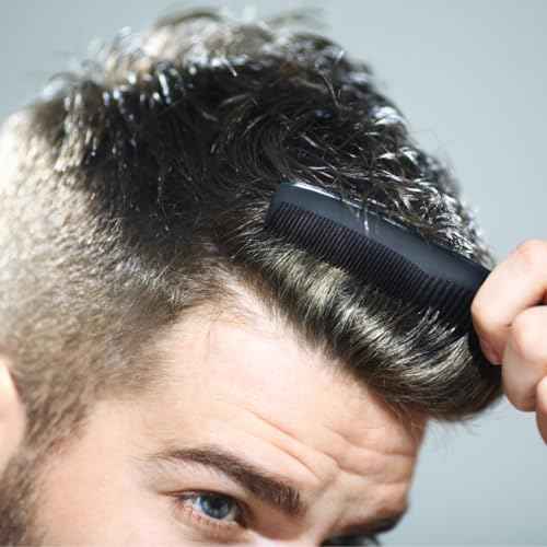 GENTS (5 Pack) Pocket Comb Black Unbreakable Round Teeth Course Fine Pocket Beard & Mustache Combs for Men's Hair | Sideburns Travel-Friendly Symmetry, Friendly Birthday Gifts