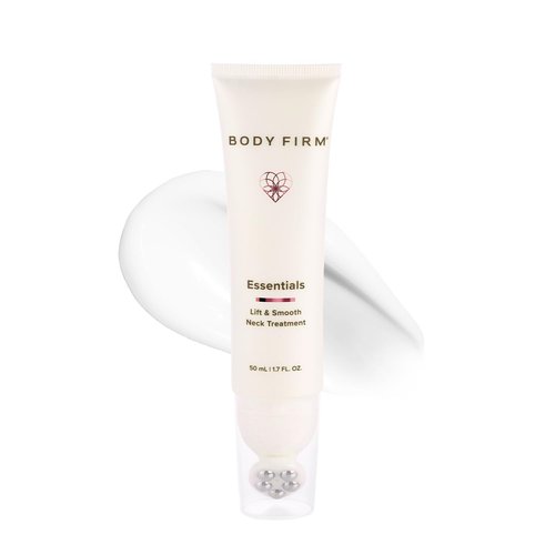 BODY FIRM Crepe Erase Lift & Smooth Neck Serum, Firming Neck Cream & Anti Aging Serum With TruFirm Technology, Peptides, Caffeine & Vitamin B3, Skin Care For Women, Roller Ball Applicator, 1.7 FL Oz