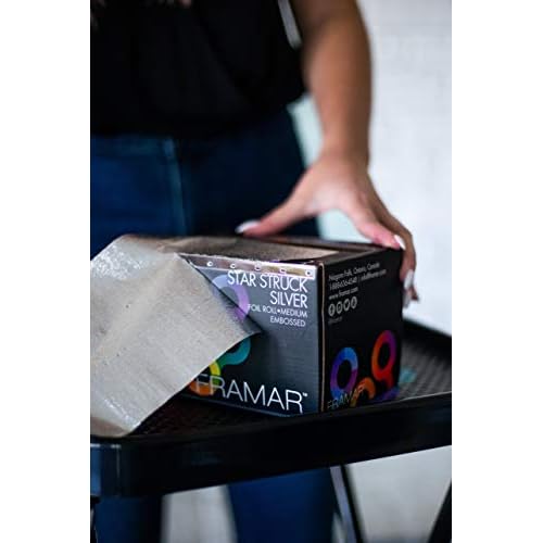 FRAMAR Silver Hair Foil ? Hair Foils For Highlighting Long Hair, Highlight Foils For Hair Highlighting, Salon Foils For Hair Highlighting Kit, Salon Foils For Hair Stylist ? 320 ft