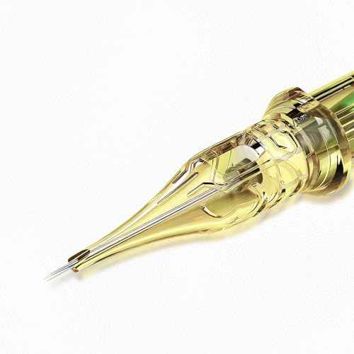 20 PCS Tattoo Needles, Tattoo Cartridge Needles, with Membrane Standard 3RL 5RL 7RL 9RL Pro Disposable Tattoo Needles, Round Liner Shader Magnum for Tattoo Machine Supplies (1207RL)