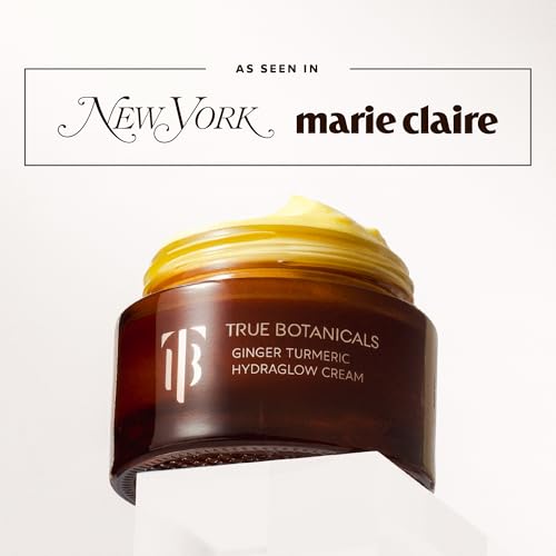 True Botanicals - Ginger Turmeric Hydraglow Cream | Non-Toxic, Cruelty-Free | Hypoallergenic | Lightweight, Long Lasting Hydration, Age-Correcting Antioxidants | MADE Safe (1.7 oz | 50 ml)
