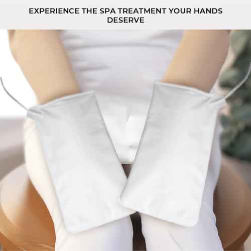 ForPro Professional Collection Premium Heated Mitts, Electric Thermal Moisturizing Hand Warmers for Spa Treatments, Dual Temperature Settings, 1-Pair