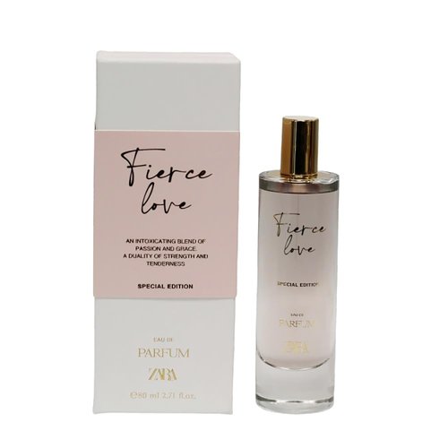 Zara Fierce Love Women Perfume Limited Edition Fragrance with Myrtle Rose Water Turkish Delight Tonka Bean Tobacco Vetiver & Patchouli EDP Eau de Parfum 80ml (2.71 fl. oz.)