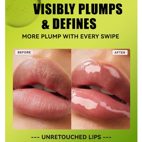 8 Colors Lip Oil Lip Glaze, Fat Lip Oil Hydrating Lip Glow Oil Big Brush Head Moisturizing Lip Gloss Long Lasting Nourishing Non-sticky Smooth Tinted Plumping Lip Oil (A#B#)