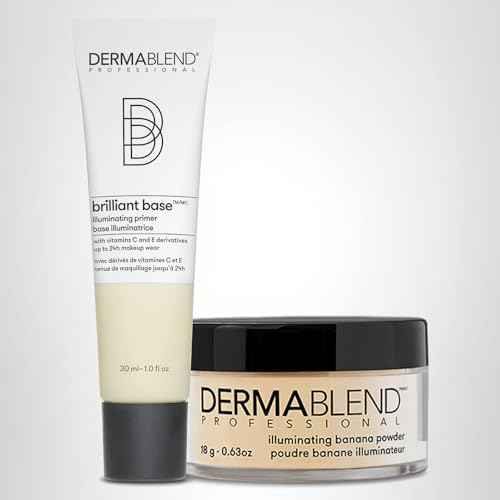 Dermablend Brilliant Base Illuminating Primer Face Makeup, Formulated with Niacinamide, Shea Butter, and Glycerin, Enriched with Vitamin C and E Derivatives, Provides Long Lasting Radiance, 1 Fl Oz