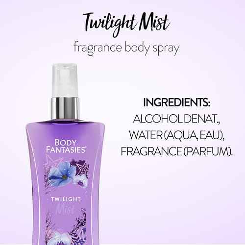 Body Fantasies Body Spray Holiday Gift Set for Her - 3 Piece Timeless Scents Sampler, Perfect for Stocking Stuffers