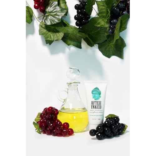 After Inked Tattoo Aftercare Lotion ? Moisturizing Balm for Inked Skin, As Seen on INK MASTER ? Hydrating Cream with Grape Seed Oil, Skin Nourishment & Daily Maintenance ? 3 Fluid oz Tube (1-Pack)