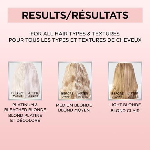 L'Oreal Paris Le Color Gloss One Step In-Shower Toning Hair Gloss for Bleached Hair, Neutralizes Brass, Conditions & Boosts Shine, Platinum Pearl, 4 Ounce
