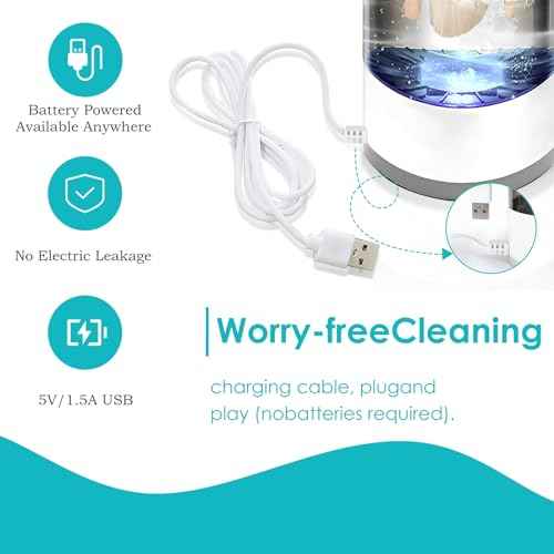 Electric Makeup Brush Cleaner - Portable Compact Design for Travel Home Use - Professional Makeup Brush Cleaning Machine - Automatic Makeup Brush Cleaner (pink)