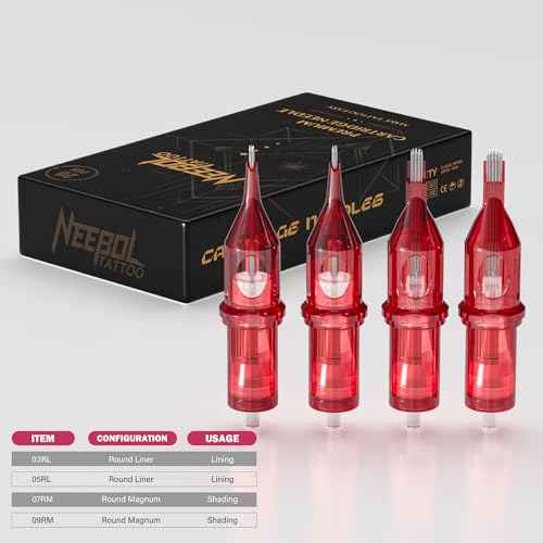 Neebol Tattoo Gun Kit - Wireless Tattoo Machine Kit with 2PCs 1600mAh Tattoo Battery with LED Digital Display, 20PCs Tattoo Cartridge Needles - Professional Tattoo Kit for Beginners Complete Set