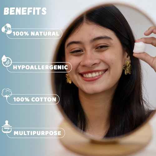 Cotton Balls (200 Count) ? 100% Natural Cotton, Ultra-Soft, Highly Absorbent,Biodegradable Packaging, Perfect for Makeup Removal, Skincare & Crafts