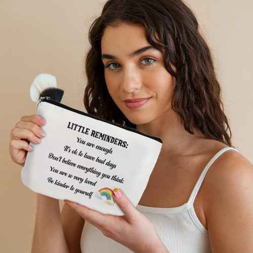 Inspirational Gifts Encouragement Motivational You Are Loved Positivity Emotional Support Stress Relief Cancer Patients Bereavement Sentimental Makeup Bag Christmas Gifts To Cheer Someone Up for Women