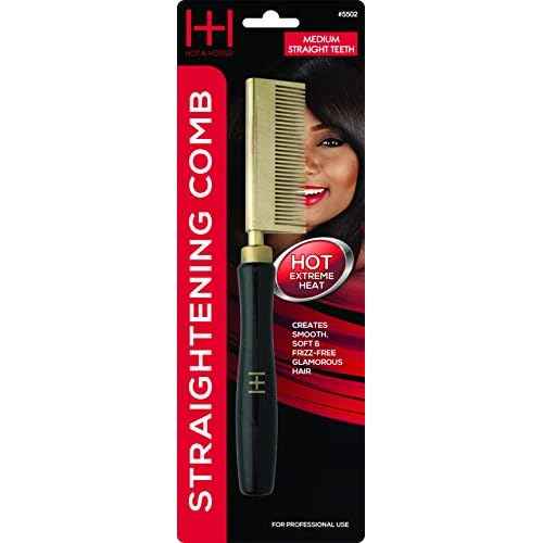 Annie Straightening Comb, Med Teeth, Straight