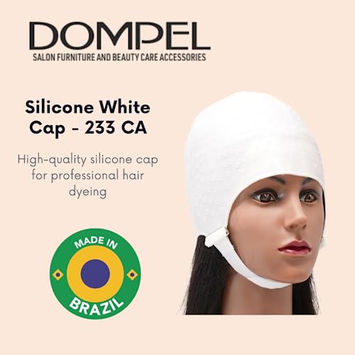 Dompel Silicone Highlight Hair Cap | Reusable Professional Silicone Cap | Special for Hair Dyeing | Model 233 CA 1 UND