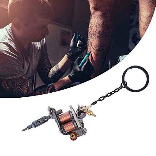 Mini Gun Keyring,ANGGREK Stencil Printer Machine Keyring Portable Mini Machine Supply Keychain Pendant Ornament(Type A)