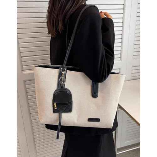 4Pcs Mini Backpack Keychain,Cute Cosmetic Bag for Women Christmas Gifts,PU Leather Makeup Bag Key Pocket Lipstick Bag Card Holder Data Cable Organizer Zipper Pouch (black beige pink gray)