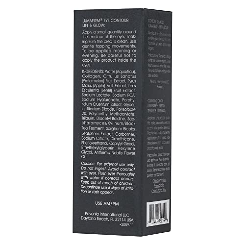 Pevonia Lumafirm Eye Contour - Eye Wrinkle Care - Lift, Firm, Smooth & Brighten Tired Eyes - Repair & Tighten Delicate Skin Around the Eyes - Proactive De-Aging Premium Beauty Products - 0.5 Fl Oz