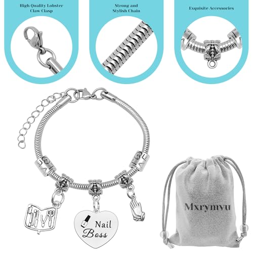 Nail Technician Gift Nail Artist Appreciation Gift for Women Nail Tech Gifts Nail Gifts for Nail Boss Jewelry Nail Lovers Gift Manicurist Graduation Gifts Birthday Christmas Gift for Her