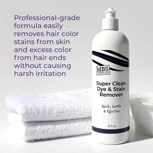 Super Clean Dye & Stain Remover ? Gentle 16 oz Formula for Hair Color Stains on Skin & Hair | pH Balanced & Sensitive Skin Safe
