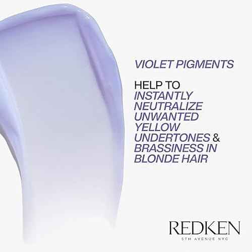 Redken Blondage Color Depositing Purple Conditioner For Blonde Hair - Tones & Moisturizes Brassy Hair