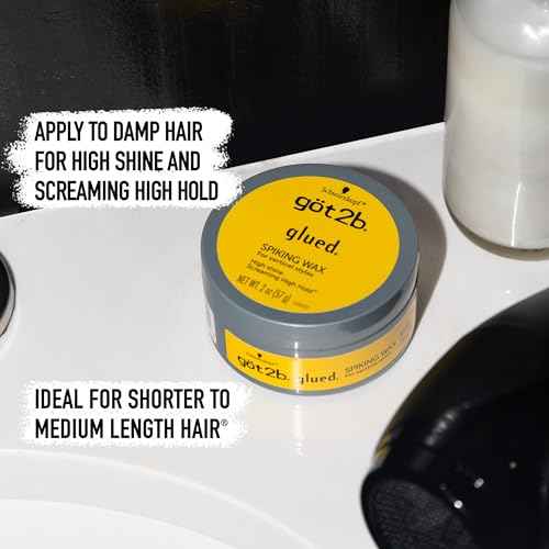 Got2b Glued Spiking Hair Wax, Fierce Holding Power, 2 oz