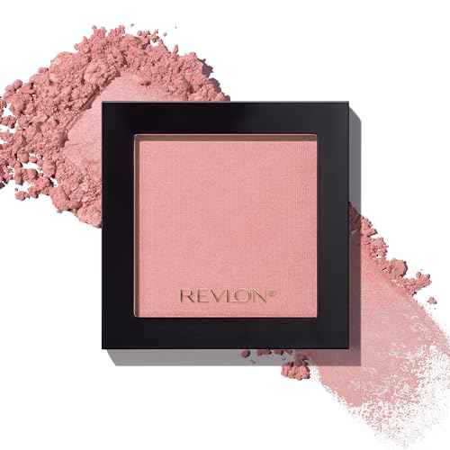 Revlon Powder Blush Face Makeup, High Impact Buildable Color, Lightweight & Smooth Finish, 004 Rosy Rendezvous, 0.17 oz