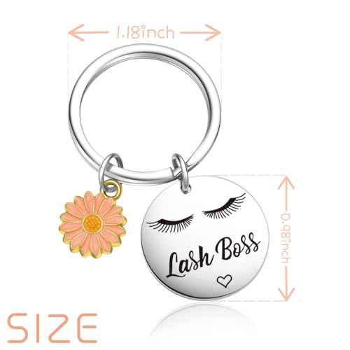 Lashes Girl Gift Makeup Artist Keyring Esthetician Appreciation Gift Cosmetologist Jewelry