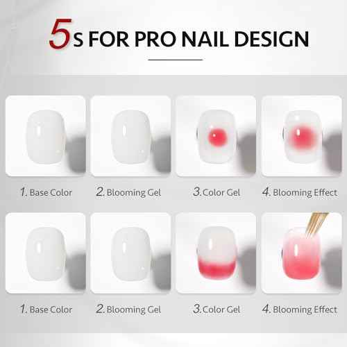 GAOY Nail Blooming Gel, 16ml Clear Blooming Gel Polish, Spreading Effects Soak Off UV Light Cure for Nail Art DIY