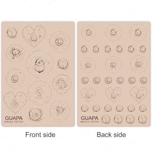 3PCS 3D Silicone Areola Tattoo Practice Pads ? 1.5mm Thick Realistic Tattoo Nipple Training Tool for Areola Temporary Tattoo Training (3PCS Pink Pad)