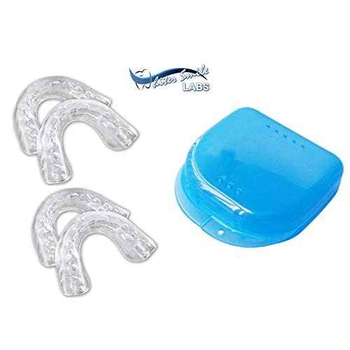Teeth Whitening Trays - BPA Free - Thin Moldable Mouth Trays Form Perfectly to Each Tooth (4 Trays)