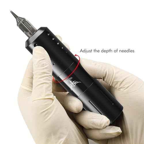 TATELF Tattoo Gun Kit Wireless Tattoo Machine Kit Cordless Tattoo Pen with 1800mAh Battery Power Supply 20pcs Tattoo Cartridges 11pcs inks Complete Set for Beginner