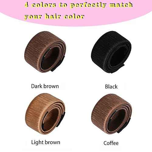 4 Pcs Magic Donut Hair Accessory - Ballet Bun Maker for Women and Kids