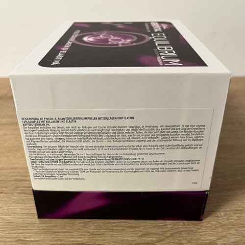 GEROVITAL EQUILIBRIUM - Ampoules with 12% Collagen and Elastin, Intensive Moisturising and Anti-Wrinkle Serum, Professional Product, 20 Ampoules x 2 ml