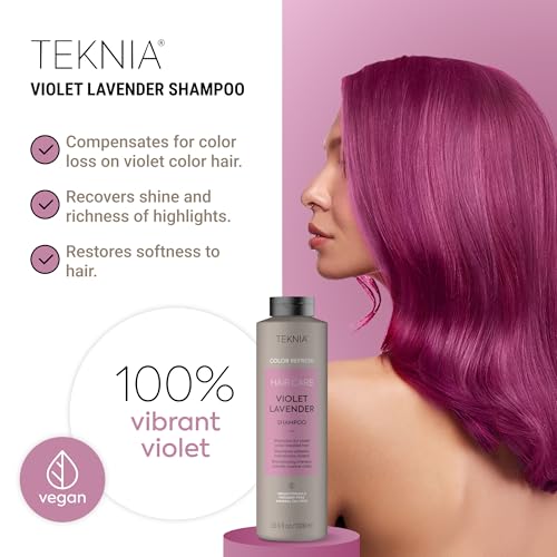 LAKM? Teknia Violet Lavender Color Refresh Shampoo, Color Depositing Shampoo for Purple Hair, 33.8 Fl Oz