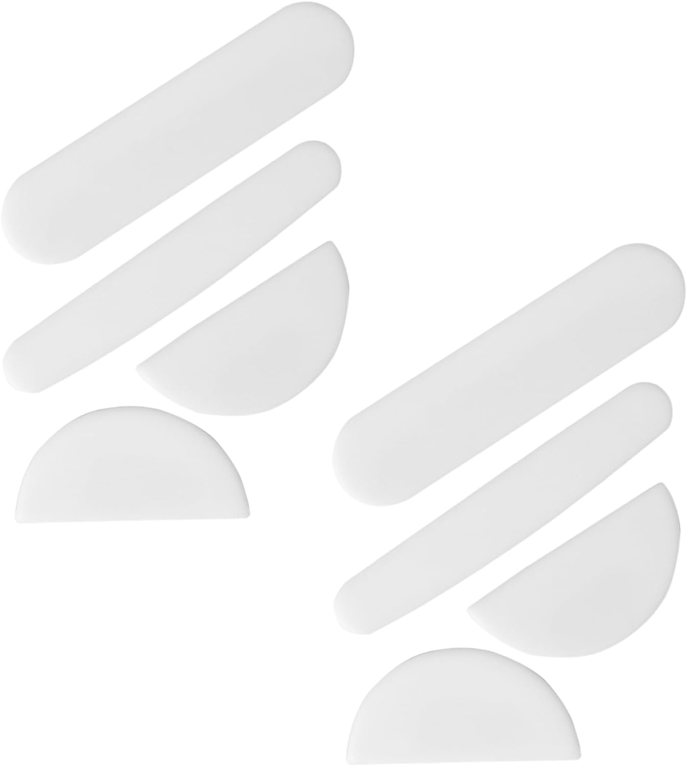 2 Pack Mouse Feet Sliding Stickers, Wear-Resistant Smooth Mice Glass Skates Pad (Glide Mice Skates, White PTFE) (6&7mm Universal Mouse Feet)