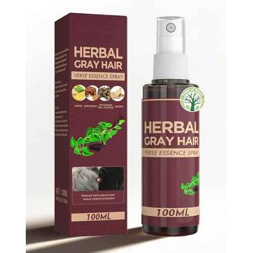 Herbal Gray Hair Spray, Hair Darkening Conditioner Spray, Herbal Hair Coloring Spray, Hair Darkening Conditioner, Reverse Grey Hair,Hair Coloring Essence for 4 Weeks Gradual Results (1-pcs)