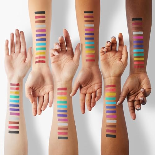 BestLand 12 Colors Matte Liquid Eyeliner Set Rainbow Colorful Neon Eyeliner Pencil Pigmented Waterproof Smudgeproof Long Lasting Gel Eye Liner Christmas Makeup Gift Kit for Women (Set E)
