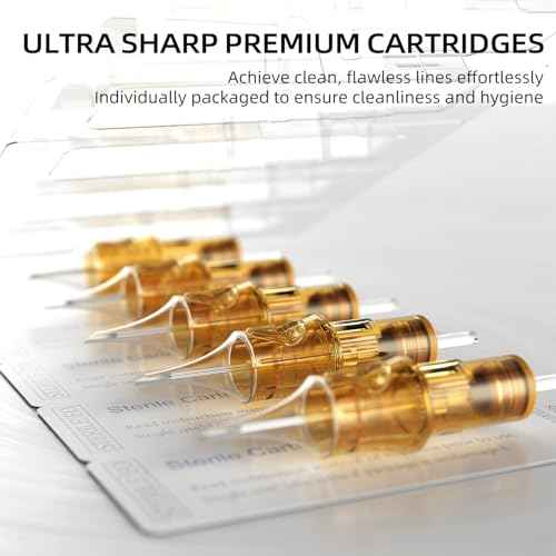 20Pcs 1205RL Tattoo Needles Standard #12 5 Round Liner Size Tattoo Cartridge Needle Pro Disposable Cartridges Sterilization and Safety for Tattoo Pen Gun Cartridge Machine