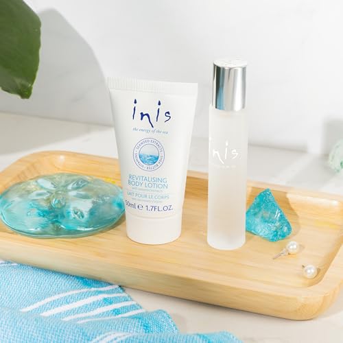 Inis the Energy of the Sea Cologne & Body Lotion Sampler Set - Travel Size Toiletries for Women and Men - Unisex Ocean Fresh Fragrance