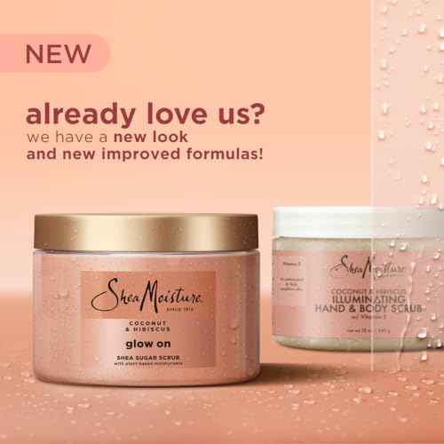 SheaMoisture Shea Sugar Body Scrub For Glowing Radiance Coconut Hibiscus Glowing Radiance Body Scrub With 24h Shea Moisture Nutrients 12 oz