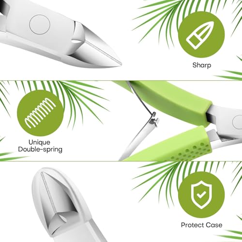 Cuticle Trimmer, Professional Nail Cuticle Cutter, Stainless Steel Cuticle Remover Nippers with Non-Slip Silicone Handle, Manicure Tools for Nail Care£¬Cuticle Clipper for Nails Dead Skin.