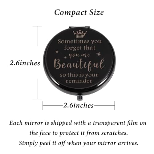 STVK Halloween Boo Basket Stuffers for Women, Gifts for College Girls, Inspirational Makeup Compact Mirror for Girls, Anxiety Relief Items, Birthday Gifts for Daughter, 7th 8th Grade School Supplies
