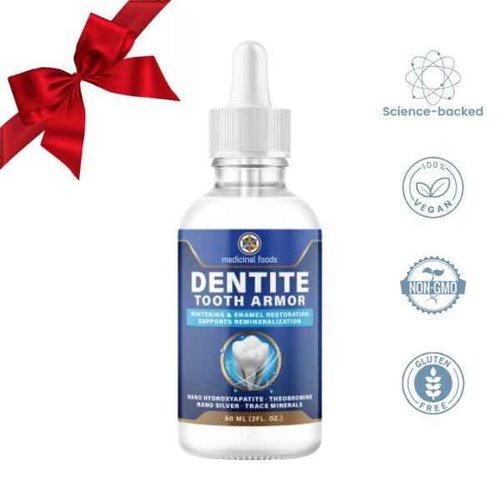 Original Dentite Tooth Armor Liquid | Clinically Strengthen Enamel with Remineralization Drops | at-Home Tooth Enamel Repair | Stronger Teeth | Hydroxyapatite | 60 ml