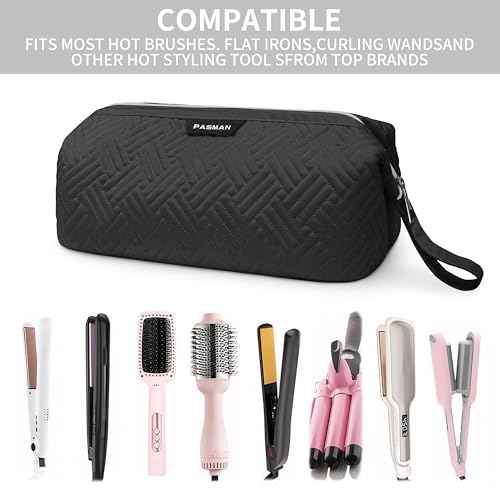 Shark Flex Style Case,Hair Tools Travel Organizer, Holds FlexFusion Attachments, Blow Dryer, Curling Iron, Styling Tools (Black)