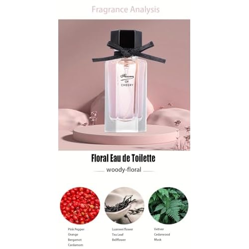 Women's Perfume Set: 4 Floral and Fruity Fragrances in a Gift Box, 105(25ml x3 +30ml) ml Total (3.5oz). Perfect for Gifting or Personal use, Elegant and Timeless Scents for any Accasions