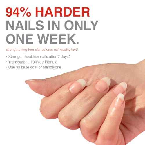 Probelle Nail Strengthener and growth, Natural Nail Strengthening Clear Nail Polish Repair Treatment, Nail Growth & Conditioning, Stops Splits, Chips, Cracks & Strengthens Damaged and Thin Nails