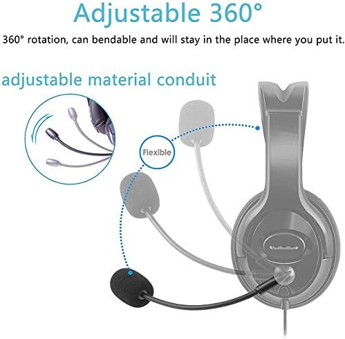 AKKE Mic Replacement 3.5mm Detachable Game Microphone Boom Compatible with PDP Afterglow AG6 Ear Force Xbox One Stealth 400 420x 450 500p 520 Recon 50x 50p 50 60p 150 Gaming Headset (2 PCS)