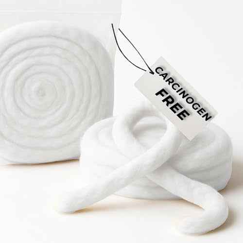 Fluffy Cotton Coil 40ft ? 100% Pure & Hypoallergenic Natural Cotton Strip for Skincare, Nail Polish Removal, Baby Care, Crafts & Beauty Use ? Ultra Soft, Absorbent & Easy to Tear