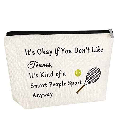 Funny Tennis Lover Gift Makeup Bag Tennis Player Gift Cosmetic Bag Tennis Bag Inspirational Gift For Tennis Player Tennis Gifts For Her Graduation Gift For Tennis Girl Cosmetic Pouch Christmas Gift