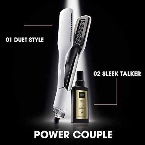 ghd Duet Style - 2-in-1 Flat Iron Hair Straightener + Hair Dryer in One Tool | Transform Hair from Wet to Styled with No Heat Damage | Blow Dry with No Fizz | 2X More Shine
